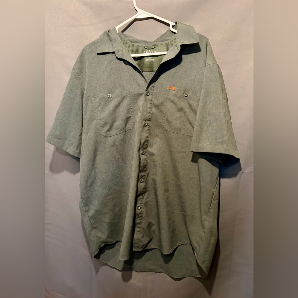 4/$25 bundle deal- Orvis Casual Gray Button Down Shirt
